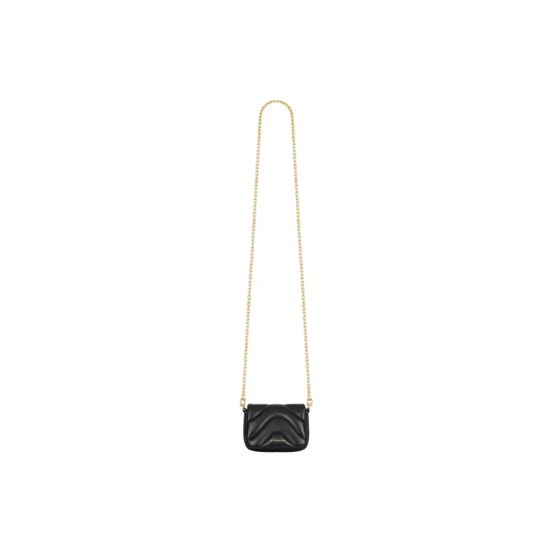 Givenchy 4G Liquid Lambskin Shoulder Bag Extra Mini Women's Black-3