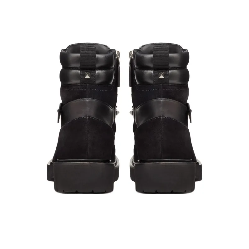 Valentino Rockstud Ankle Boots Women's Black-3