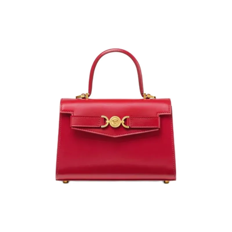 FANSIZHE Medusa '95 Calfskin Handbag Small Size Women's Red-0