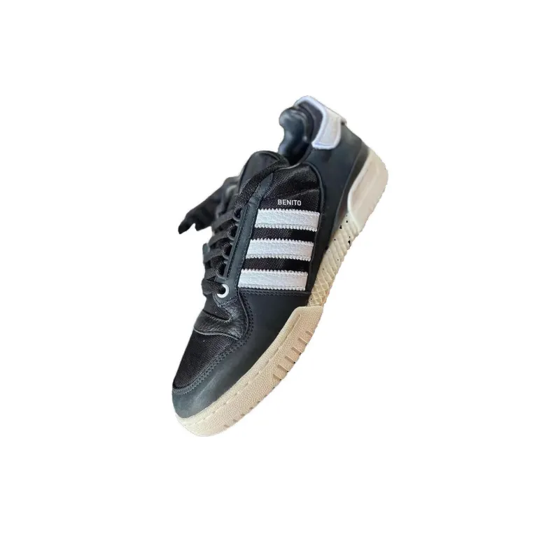 Bad Bunny x Adidas Originals FORUM Powerphase Bad Bunny Durable Breathable Low Top Skateboard Shoes Men's Black White-1