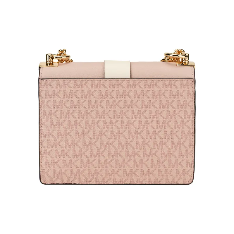 MICHAEL KORS Greenwich Leather Envelope Bag, Shoulder Bag Trumpets Women's Ballet Pink-4