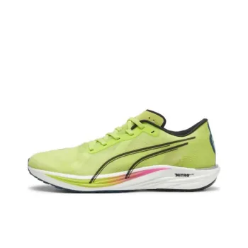 PUMA Liberate Nitro Wear Resistant Low Top Casual Running Shoes Men's Light Green