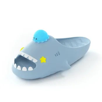 HelloSlippers Sharkicks EVA Abrasion Resistant Quick Dry Jellyfish Slide Slippers Unisex