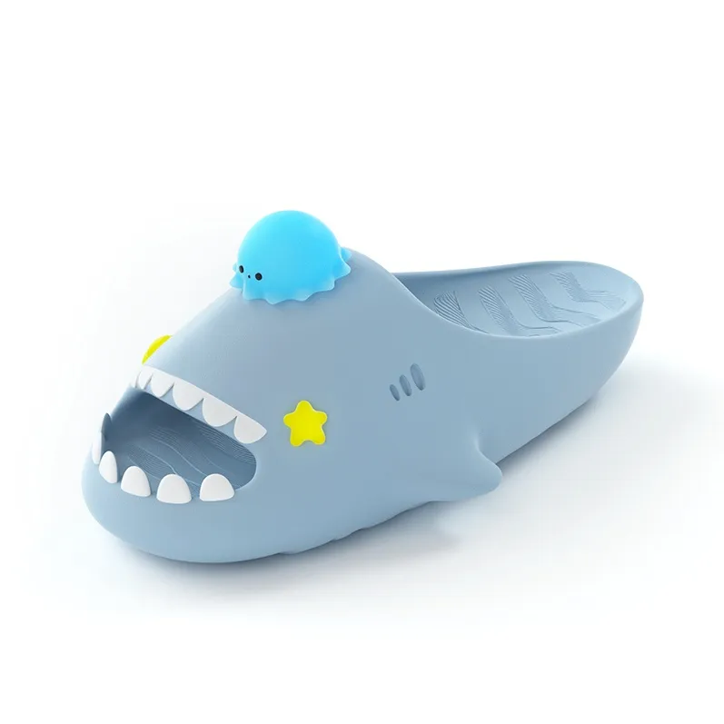 HelloSlippers Sharkicks EVA Abrasion-Resistant Quick Dry Jellyfish Slide Slippers Unisex-0
