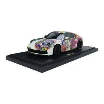 MINICHAMPS Porsche 911 CARRERA 4S Floral Design Paint Job Assembled Models
