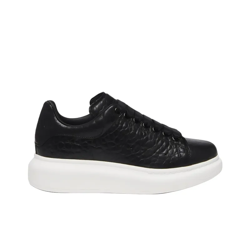 Alexander McQueen Oversized Black Full Grain Leather Women's-1