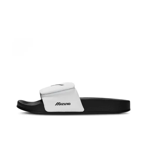 Mizuno Slide Slippers Unisex Black White