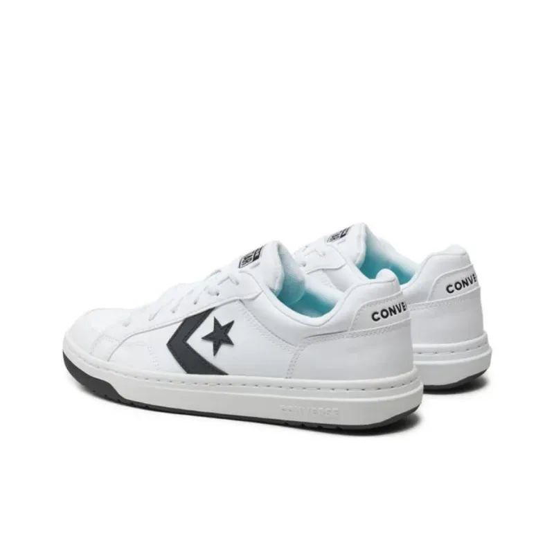 Converse Pro Blaze V2 Anti Slip Wear Resistant Low Top Skateboard Shoes Unisex White-4