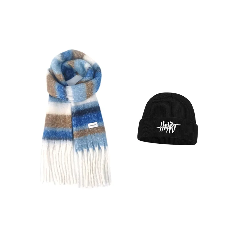 JEANSWEST Polyester Knit Scarves Unisex-21