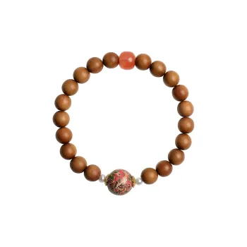 Moon Seal Hundred Rivers Laoshan Sandalwood Bracelets Unisex