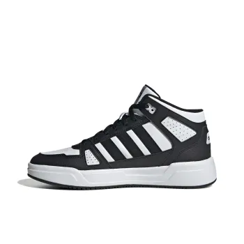 Adidas Anti Slip Wear Resistant Mid Top Running Shoes Men's Black White