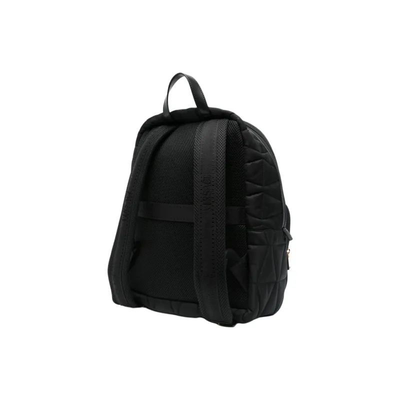 VERSACE Polyester Backpack Regular Men's Black-1