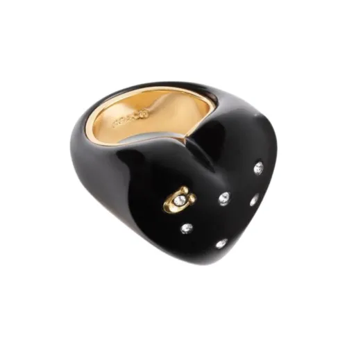 COACH Resin Rings Women's Black
