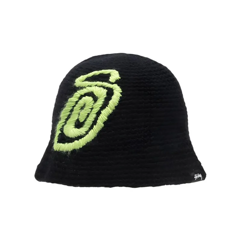Stussy Swirly S Knit Bucket Hat-0