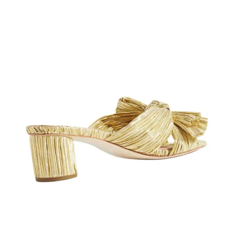 Loeffler Randall Emilia Pleated Knot Mules-3