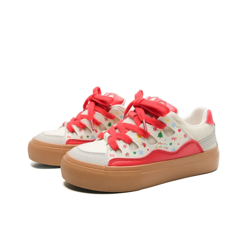 Anime Story Slip Resistant, Abrasion Resistant, Lightweight, Breathable Low Top Skateboard Shoes Women's Mint Chocolate-30