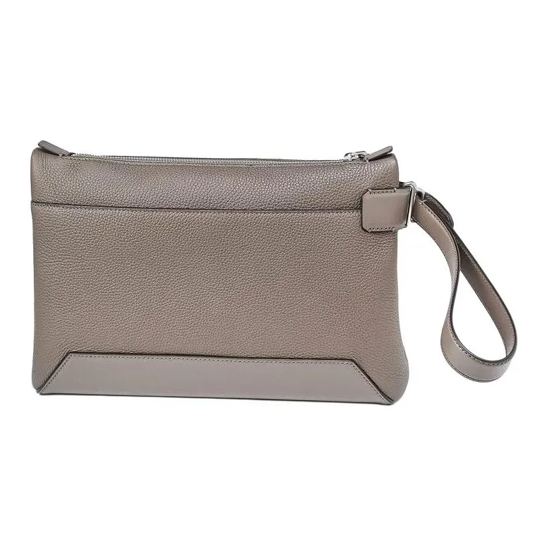 Dunhill Cow Leather Clutch Men's Taupe-1