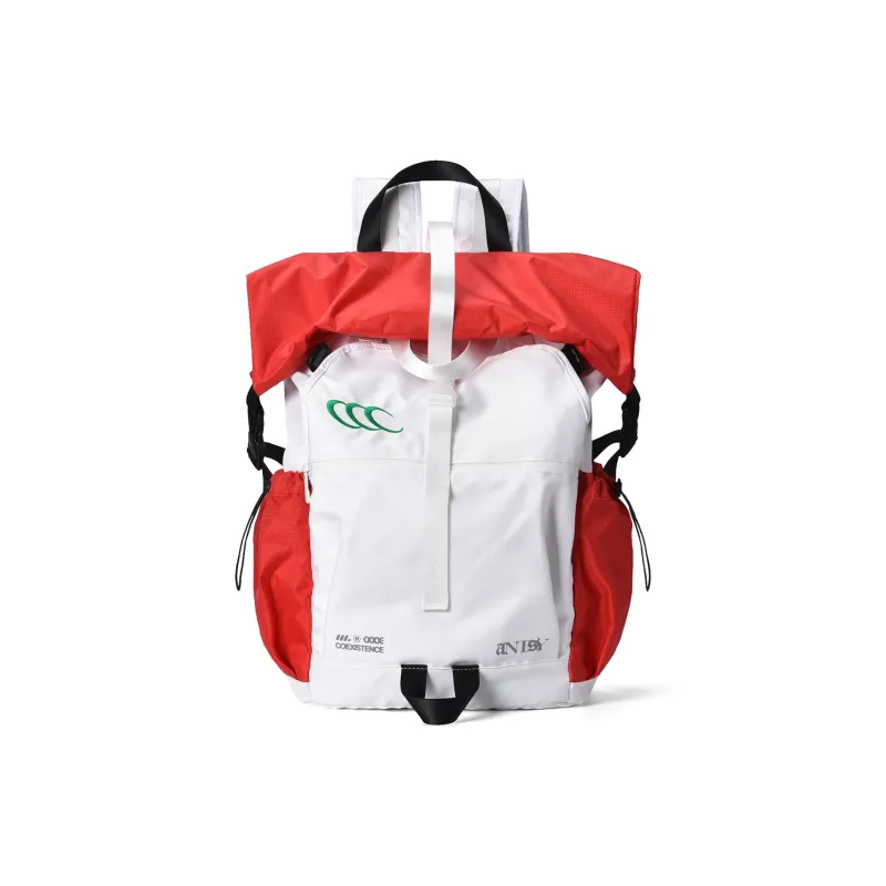 COEXISTENCE Polyester Everyday Commute Travel Backpack Regular Unisex Color Block Patchwork Multicolor-0