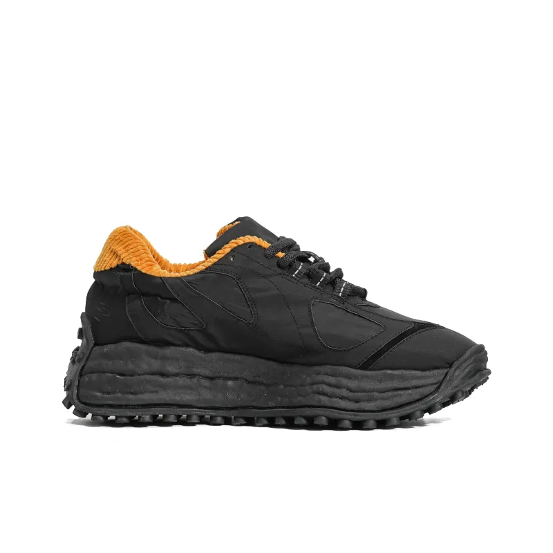 CROOKED CARD Anti Slip And Wear Resistant Height Increasing Low Top Casual Shoes Unisex Black-1