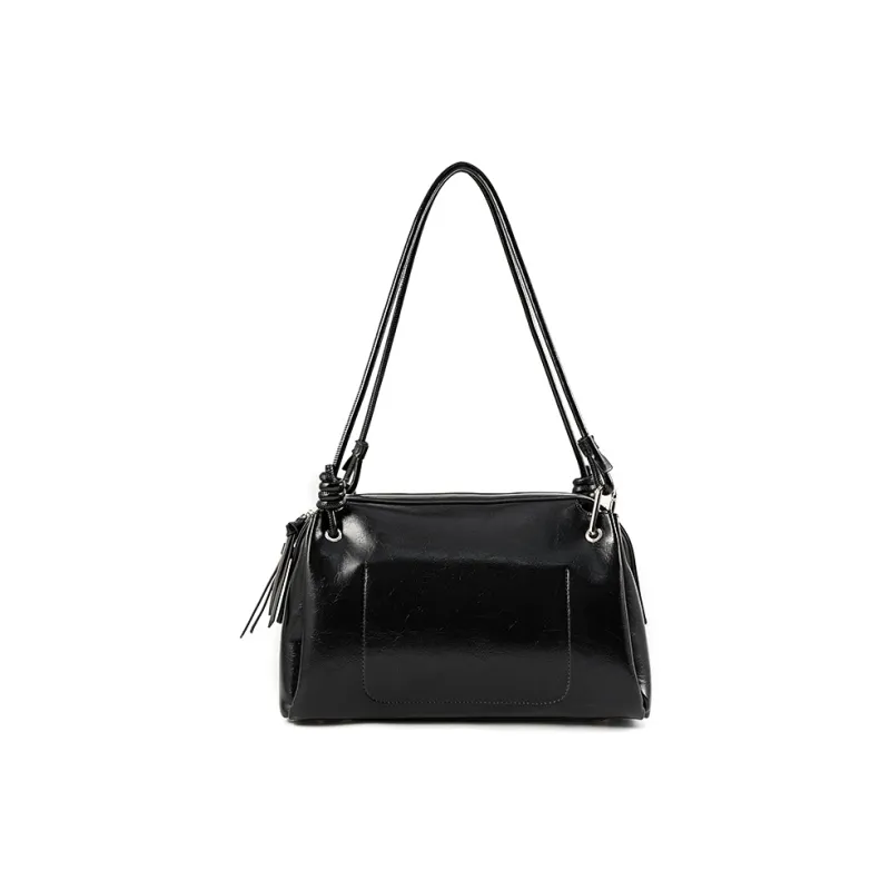 Vigno Synthetic Leather Shoulder Bag Regular Women's Coffee/Coconut Shell Brown/Black/Red-18