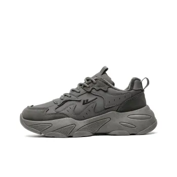 Warrior Height Increasing Warmth Low Top Chunky Sneakers Men's Charcoal Black