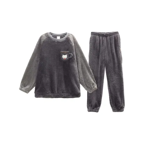 GUKOO x Sanrio Hello Kitty Pajama Set Men's Mist Gray
