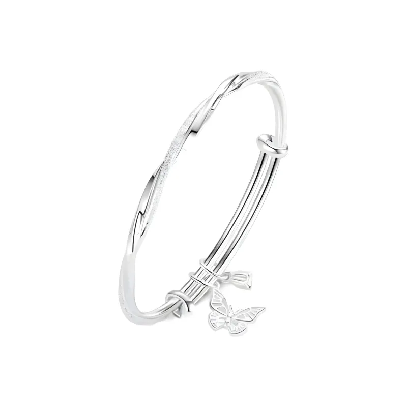 Golden Linmen S999 Fine Silver Bangles Women's-0