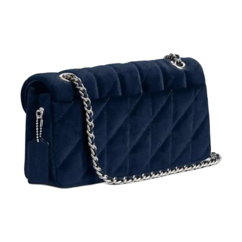 COACH Tabby Fabric Crossbody Bag, Shoulder Bag Medium Size Women's Blue-1