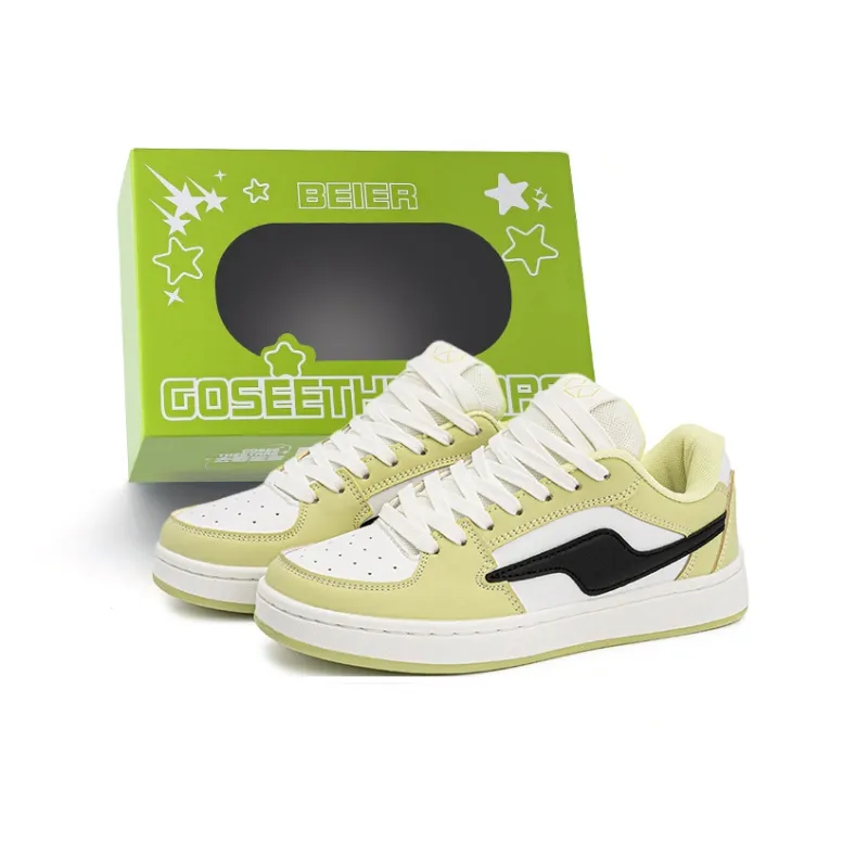 BEIER Lightning Youth Classic Abrasion Resistant Lightweight And Breathable Low Top Skateboard Shoes Unisex-80