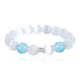 Ice Blue Fortune Beaded Bracelet[Style 1]