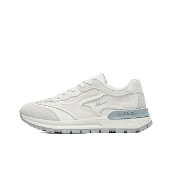 Warrior Ride The Wind And Waves Series Durable Breathable Lightweight Low Top Casual Shoes Women's White Gray