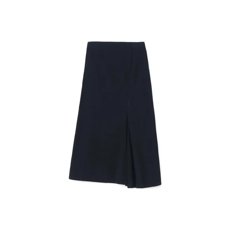 Yohji Yamamoto Casual Long Skirt Women's Indigo-1