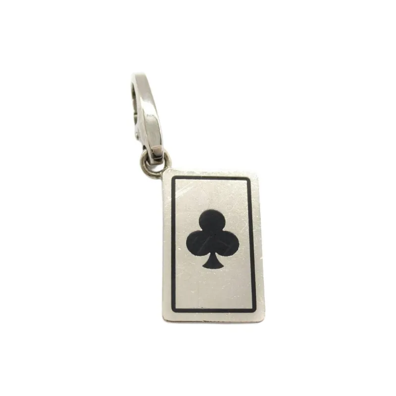 Cartier 2010s 18kt White Gold Double C Charm Pendant-1