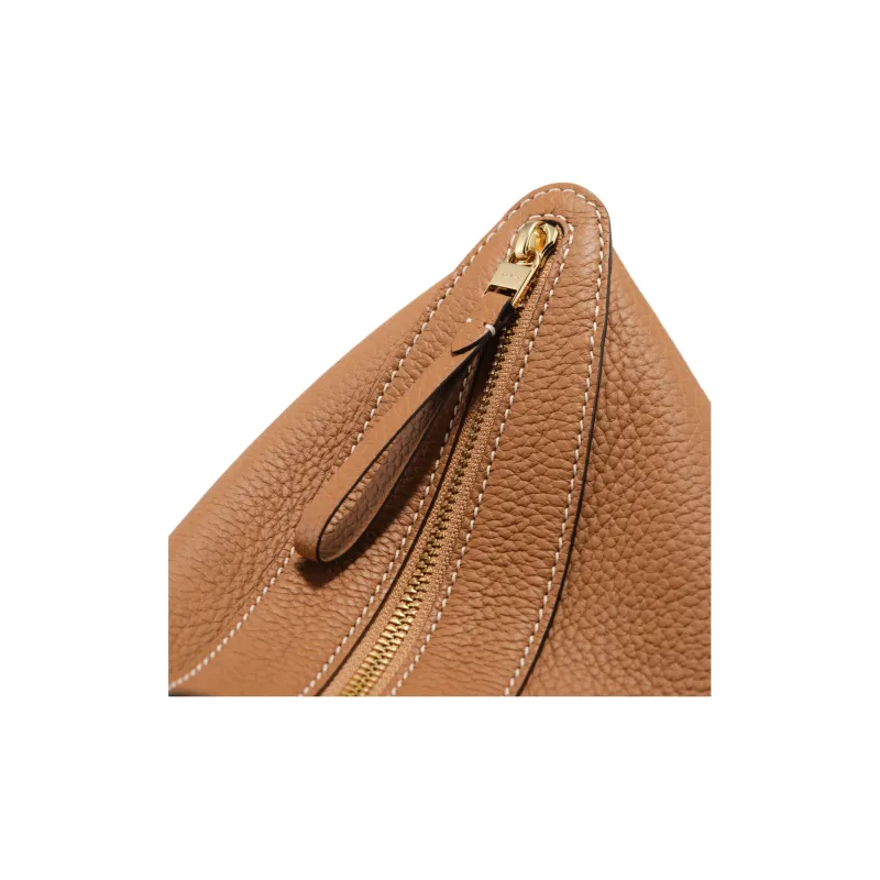 Delvau Pin Leather Shoulder Bag, Crossbody Bag, Handbag Women's Ivory-5