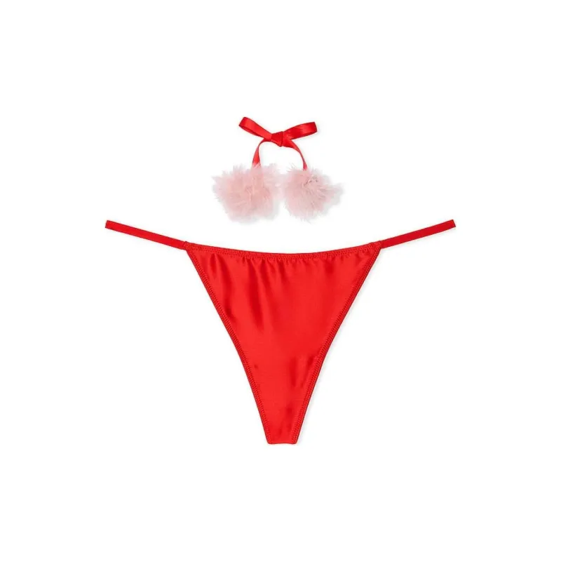 Victoria's Secret 24 Big Show Collection DREAM ANGELS Underpants Women's 1 Pack Chili Red-0