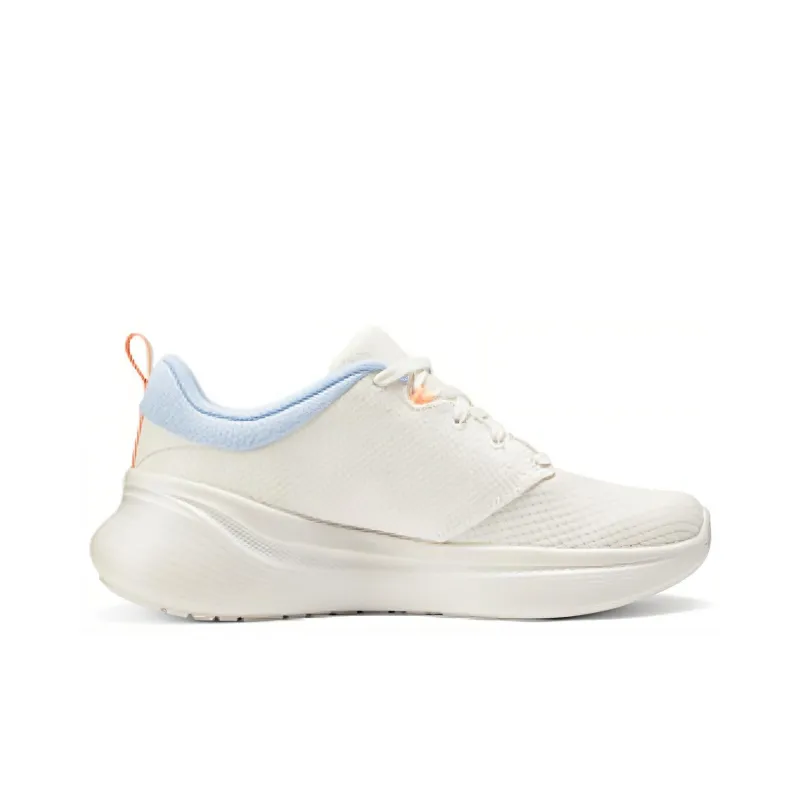 Skechers Anti-Slip Wear-Resistant Low-Top Running Shoes Women's White Blue Orange-1