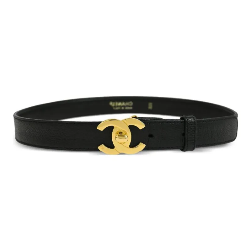 CHANEL 1990-2000s Cc Turn-lock Belt-1