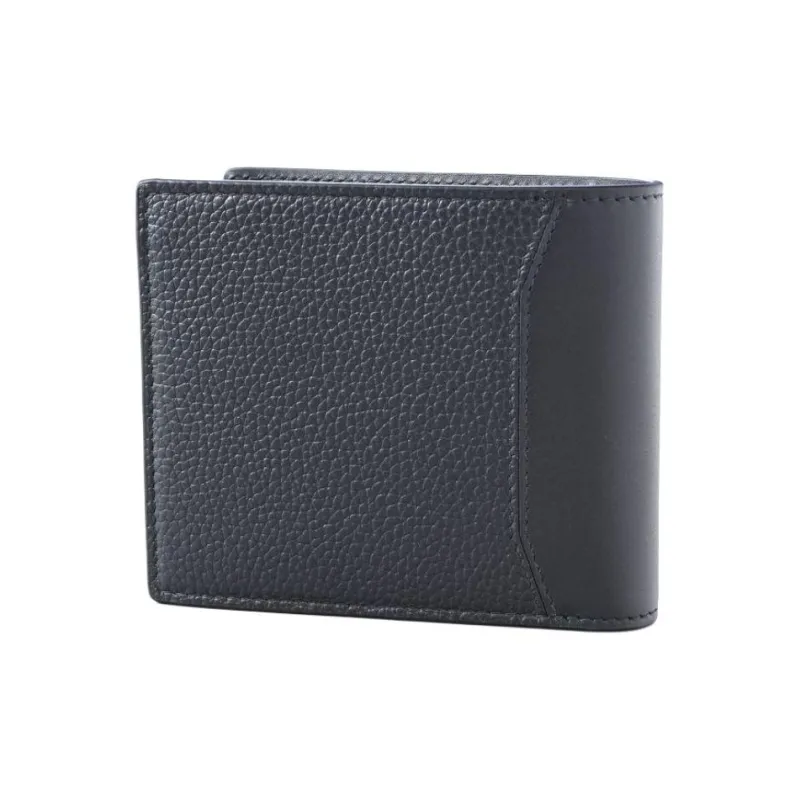 Dunhill Grained Calfskin Wallet Men's Black-1