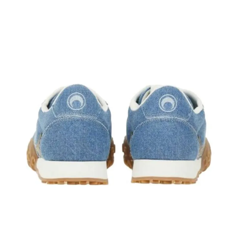 Marine Serre Moon Laser Denim Ms Rise Denim Sneakers-4
