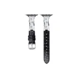 Black with Silver-Tone Buckle