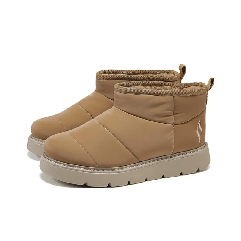 Skechers Modern Comfort Warm Slip Resistant Short Snow Boots Women's Brown-2