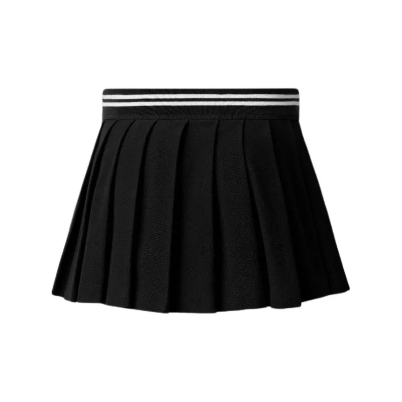 AMIRI Logo Embroidered Pleated Mini Skirt-1