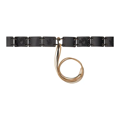 OUR LEGACY Leather Leather Belts Men's Black Width: 4CM