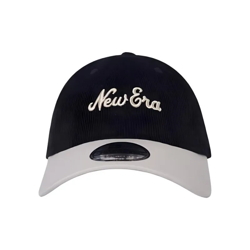 New Era Corduroy Baseball Caps Unisex Black/White-1