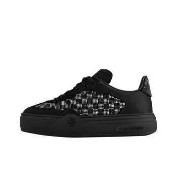 LOUIS VUITTON Groovy Low Top Skateboard Shoes Men's Black