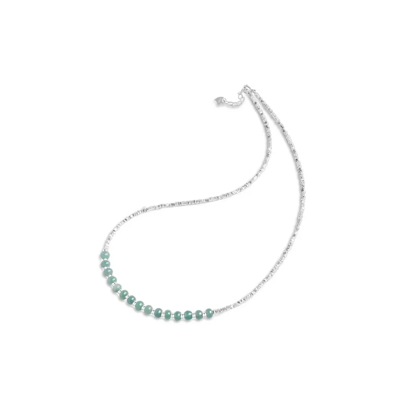 With The Heart Of The Jade Glutinous Jade Jadeite Necklaces Women's-0