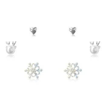 GIFU S925 Silver Stud Earrings Women's