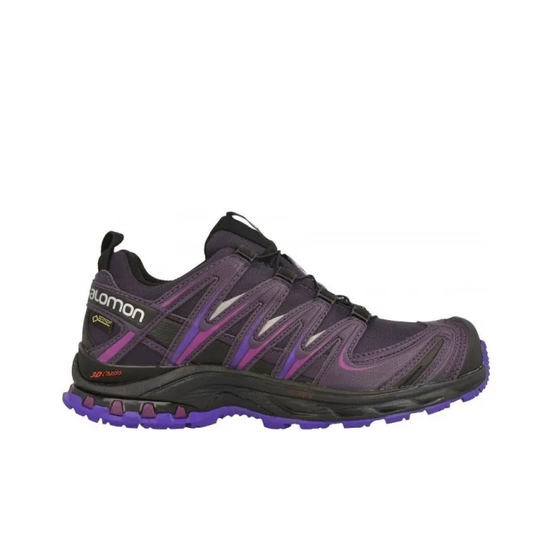 SALOMON XA PRO 3D Anti-Slip Wear-Resistant Low-Top Casual Running Shoes Women's Purple Black-1