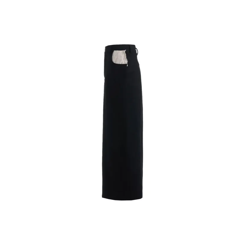Yohji Yamamoto Casual Long Skirt Women's Black-2
