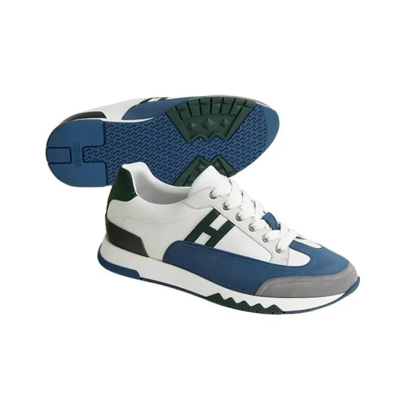 HERMES Trail Low Top Casual Shoes Men's Blue-3